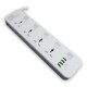 SMART SEE-PE44L 4-Port Power Socket with 4 USB Ports and Overload Protection